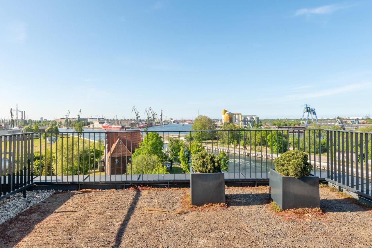 Chlebova - Riverside View Terrace, Free Parking, Gym & Kidsplay By Downtown Apartments Gdańsk Exteriör bild