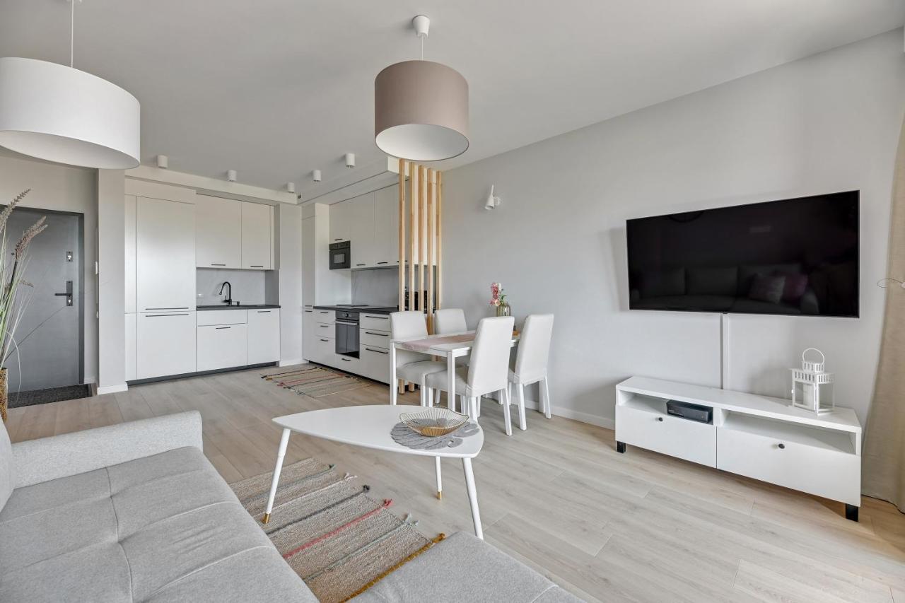 Chlebova - Riverside View Terrace, Free Parking, Gym & Kidsplay By Downtown Apartments Gdańsk Exteriör bild