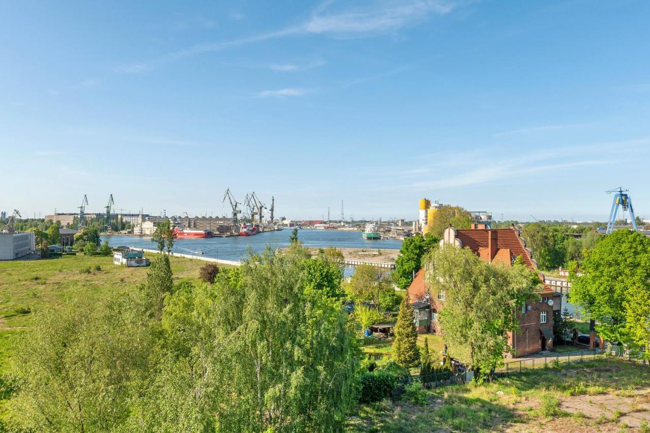 Chlebova - Riverside View Terrace, Free Parking, Gym & Kidsplay By Downtown Apartments Gdańsk Exteriör bild