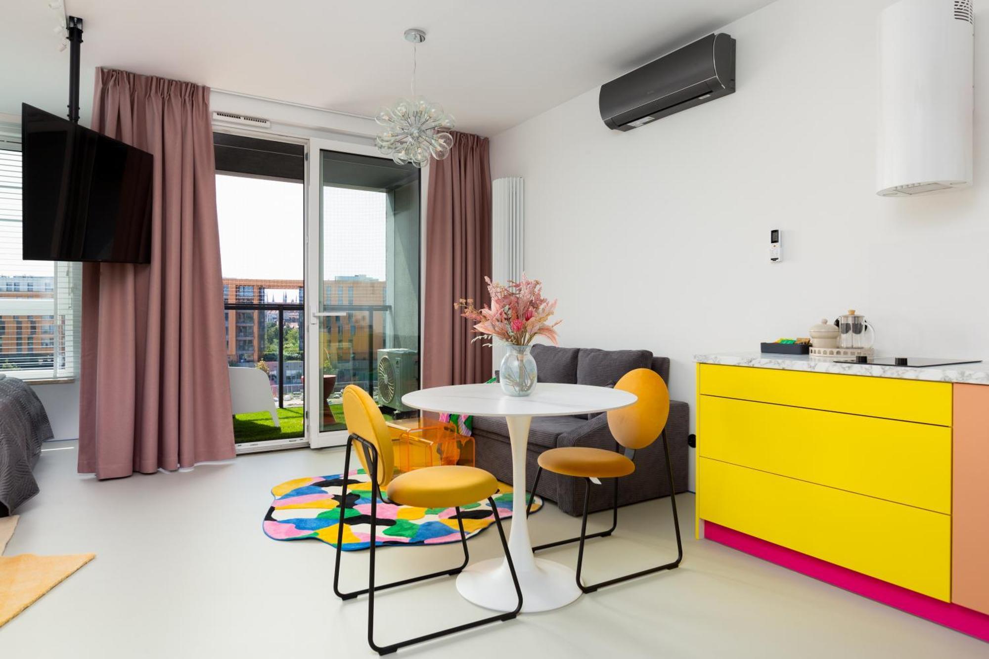 Chlebova - Riverside View Terrace, Free Parking, Gym & Kidsplay By Downtown Apartments Gdańsk Rum bild