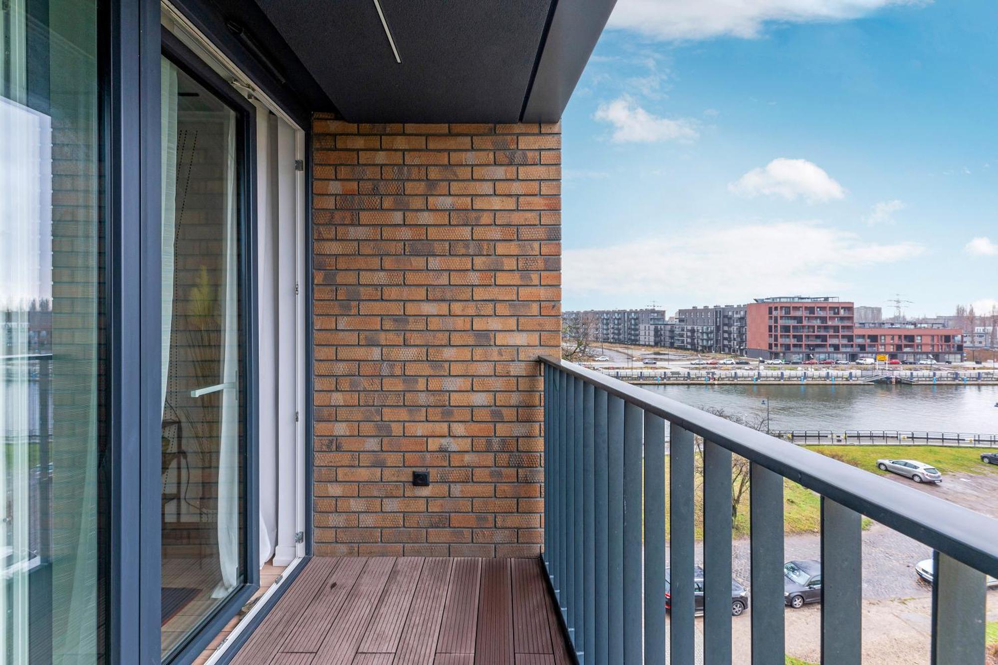 Chlebova - Riverside View Terrace, Free Parking, Gym & Kidsplay By Downtown Apartments Gdańsk Rum bild