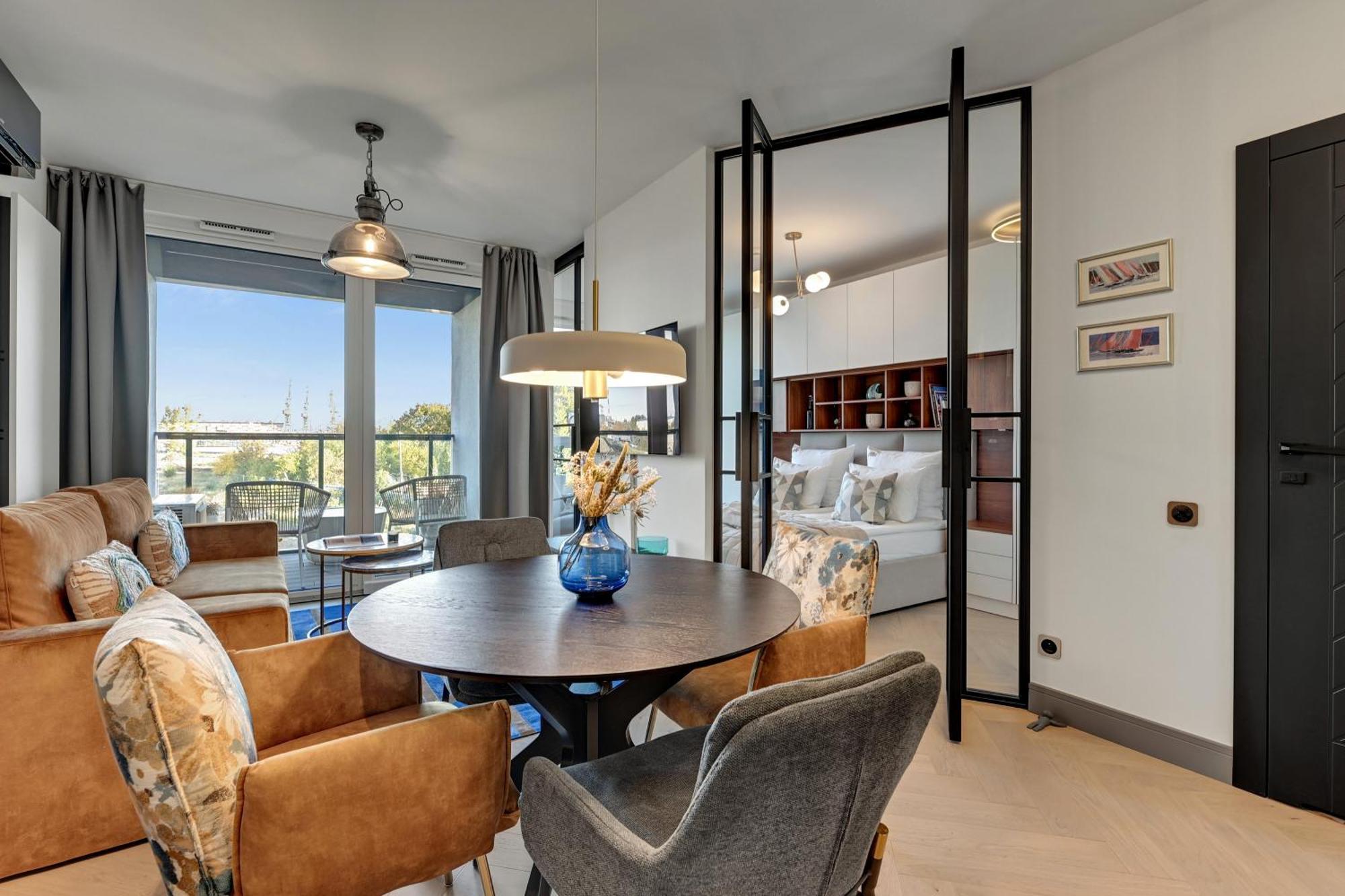 Chlebova - Riverside View Terrace, Free Parking, Gym & Kidsplay By Downtown Apartments Gdańsk Exteriör bild