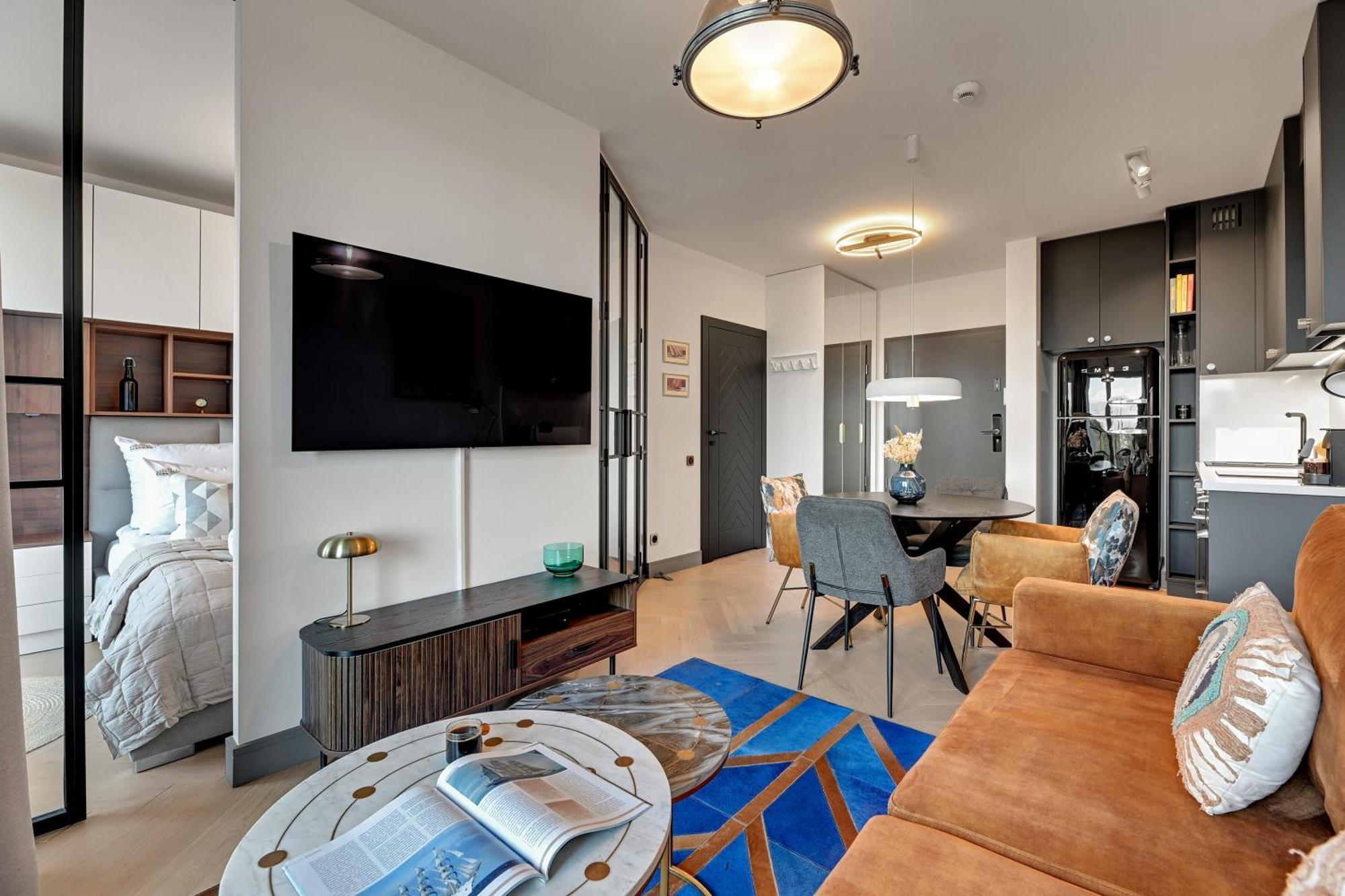 Chlebova - Riverside View Terrace, Free Parking, Gym & Kidsplay By Downtown Apartments Gdańsk Rum bild