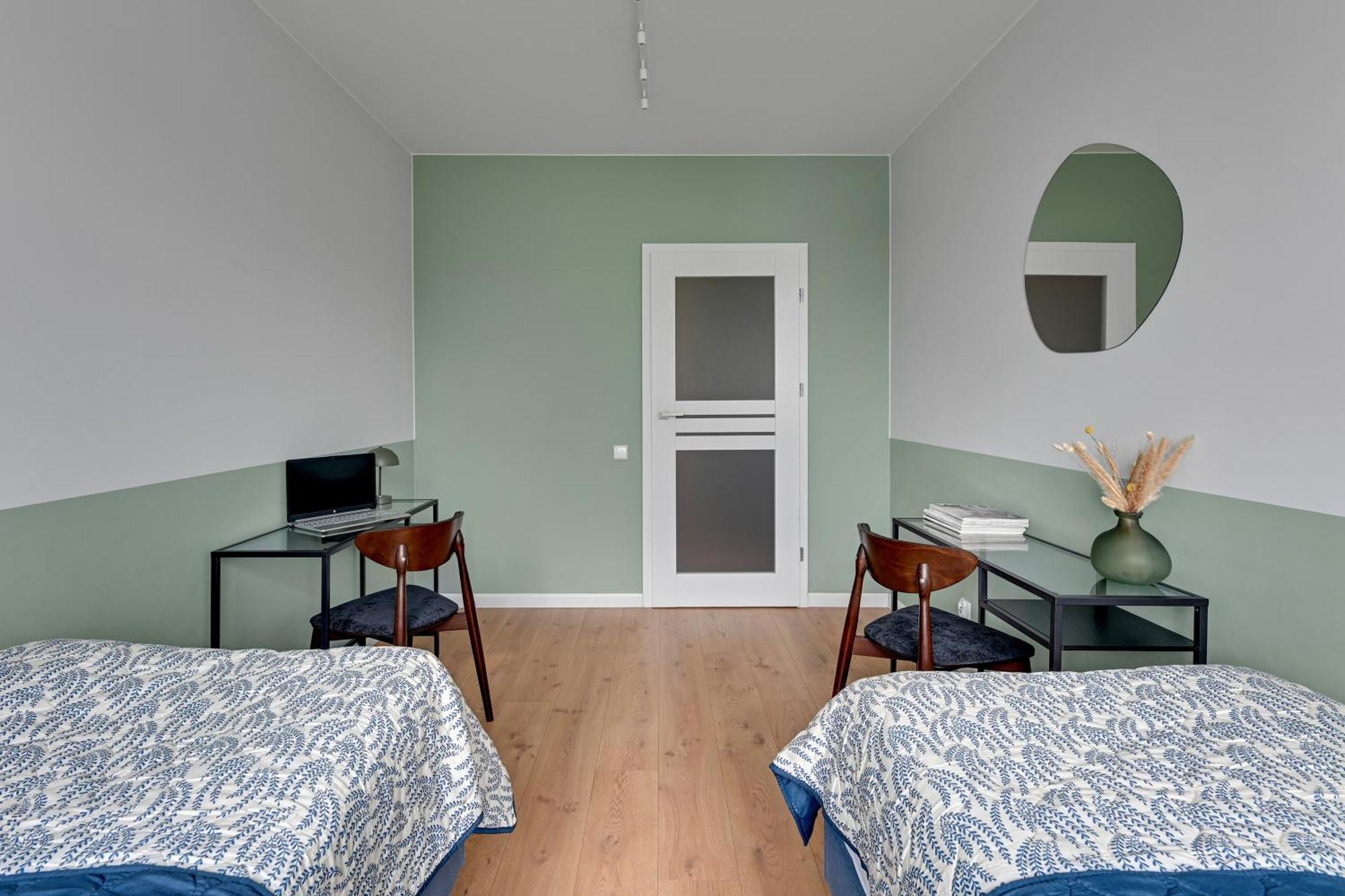 Chlebova - Riverside View Terrace, Free Parking, Gym & Kidsplay By Downtown Apartments Gdańsk Rum bild
