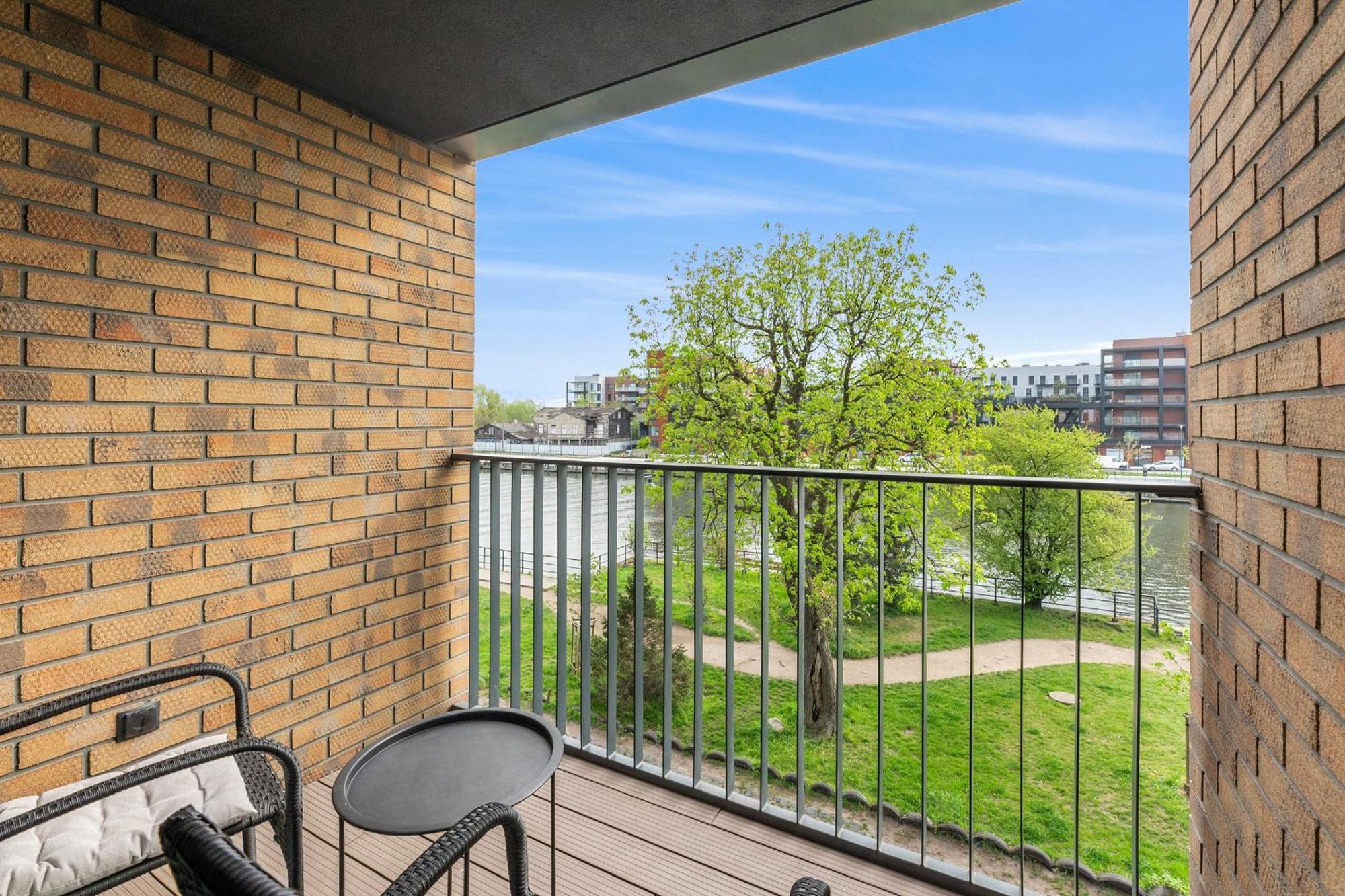 Chlebova - Riverside View Terrace, Free Parking, Gym & Kidsplay By Downtown Apartments Gdańsk Exteriör bild