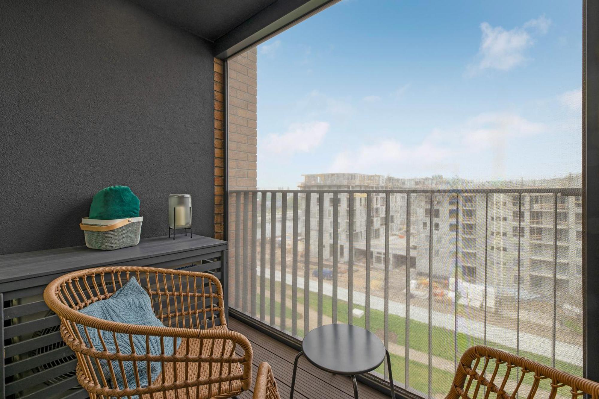 Chlebova - Riverside View Terrace, Free Parking, Gym & Kidsplay By Downtown Apartments Gdańsk Exteriör bild