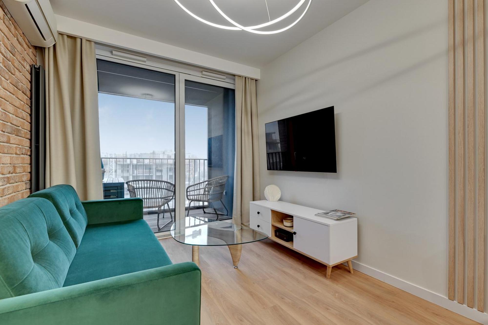 Chlebova - Riverside View Terrace, Free Parking, Gym & Kidsplay By Downtown Apartments Gdańsk Exteriör bild